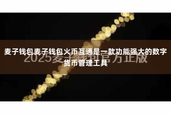麦子钱包麦子钱包火币互通是一款功能强大的数字货币管理工具