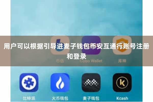 用户可以根据引导进麦子钱包币安互通行账号注册和登录