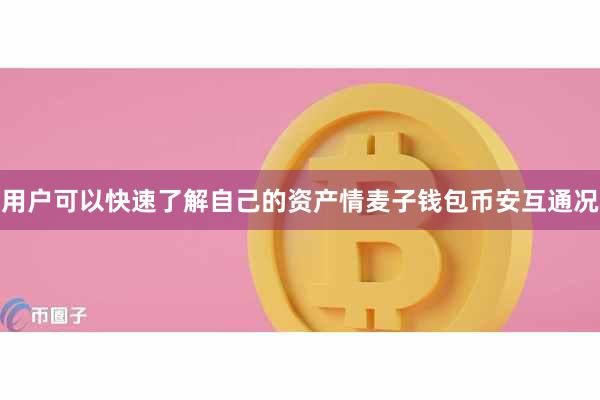 用户可以快速了解自己的资产情麦子钱包币安互通况