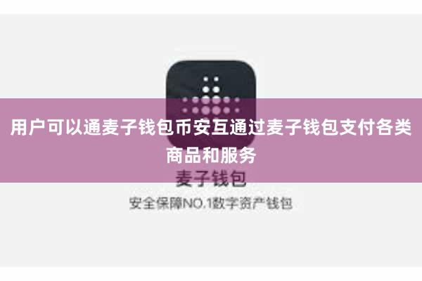 用户可以通麦子钱包币安互通过麦子钱包支付各类商品和服务